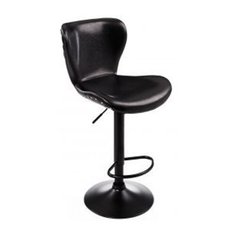 Стул Woodville Over, металл/искусственная кожа, цвет: черный