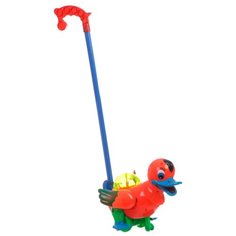 Каталка-игрушка Play Smart Утёнок (1198 / Н26679) красный