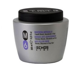 Echosline M6 Маска для волос для нейтрализации желтизны, 500 мл