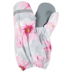 Варежки KERRY K20173 в размер 4, серый/розовый