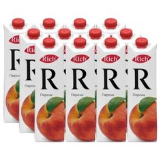 Нектар Rich Персик, 1 л, 12 шт.