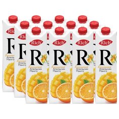 Нектар Rich Апельсин-Манго, 1 л, 12 шт.