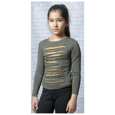 Лонгслив Nota Bene размер 134, хаки