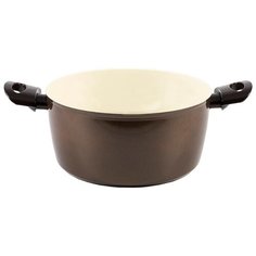 Кастрюля TVS Eco Chic 24 см, коричневый
