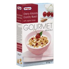 Мюсли Bruggen Gourmet вишнево-миндальные с йогуртом коробка, 375 г