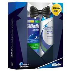 Набор Head & Shoulders Шампунь против перхоти Head & Shoulders Sports fresh и пена для бритья Gillette для чувствительной кожи