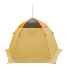 Палатка Митек Омуль 3 бежевый/хаки/оранжевый