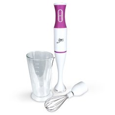 Погружной блендер Заря 300-03, белый/фиолетовый