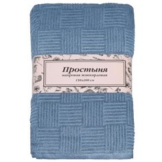 Простыня LUCKY махровая жаккардовая 150 х 200 см синий