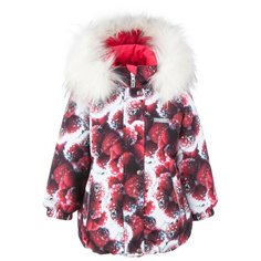 Куртка KERRY Emmy K20431 размер 134, 01877 красный/белый