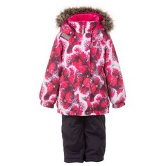 Комплект с полукомбинезоном KERRY размер 92, красный/черный