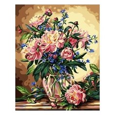 Paintboy Картина по номерам "Пионы и колокольчики" 40х50 см (G142)
