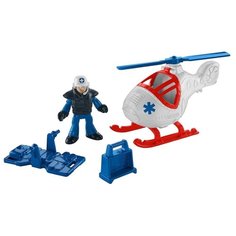Вертолет Fisher-Price Imaginext City спасательный (X7614) белый/красный/синий