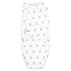 Многоразовые пеленки Пампусики Матрешка-Бабочка 0-3 мес. 86х54 см (ПМ/Б) мимимишка в голубом