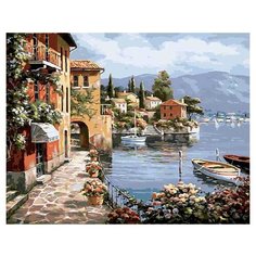 Paintboy Картина по номерам "Прибрежный городок" 40х50 см (GX6917)