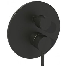 Смеситель для ванны с подключением душа Paffoni Light LIG018 color однорычажный встраиваемый черный