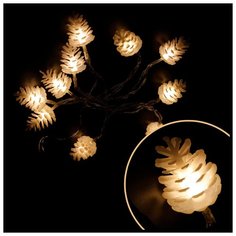 Гирлянда Волшебная страна Шишки 7857 165 см, 10 ламп, теплый белый