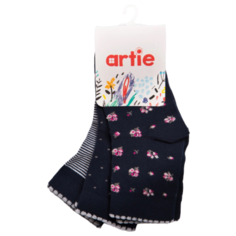 Носки artie комплект 3 пары размер 17-18, синий