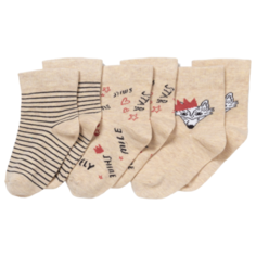 Носки artie комплект из 3 пар, размер 11-12, бежевый