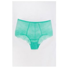 Innamore Трусы кружевные шорты высокой посадки, размер 3(44), verde primavera