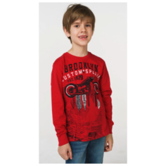 Лонгслив Ido размер 122, красный