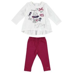 Комплект одежды Ido размер 128, белый/красный