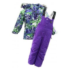 Комплект с полукомбинезоном Kuoma размер 92, фиолетовый