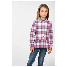 Рубашка Brums размер 4A (104), белый/розовый