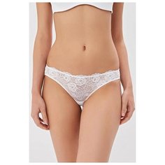 Innamore Трусы кружевные бразильяна низкой посадки, размер 5(48), белый