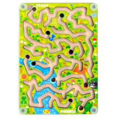 Головоломка Мастер игрушек Лабиринт с шариком Кошки-мышки (IG0347) зелeный