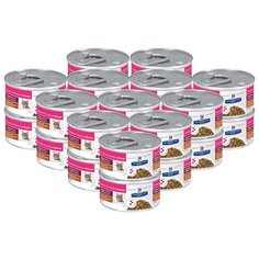 Корм для кошек Hills Prescription Diet Gastrointestinal Biome Digestive/Fiber Care при проблемах с ЖКТ, с курицей и с овощами 24шт. х 82 г (кусочки в соусе)