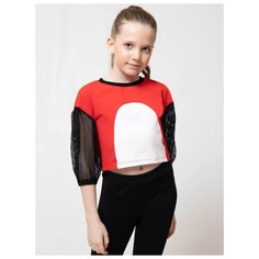 Футболка Nota Bene размер 146, красный/белый