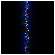 Гирлянда Волшебная страна Мишура 300 см, 240 ламп, разноцветный/белый провод