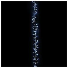 Гирлянда Волшебная страна Мишура 300 см, 240 ламп, белый/белый провод