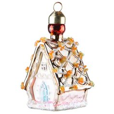 Набор елочных игрушек KARLSBACH Домик 08602, розовый, 6 шт.