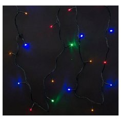 Гирлянда Волшебная страна нить LED30-3-MC, 300 см, 30 ламп, разноцветный/зеленый провод