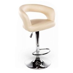 Стул Woodville Rim, металл/искусственная кожа, цвет: бежевый