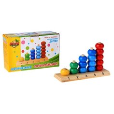 Пирамидка Лесная мастерская Учим цифры и цвета