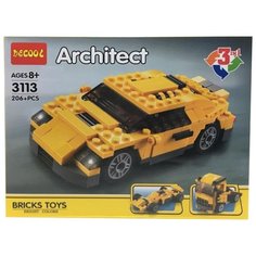 Конструктор Jisi bricks (Decool) Architect 3113 Автомобиль 3 в 1
