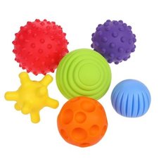 Развивающая игрушка Fancy Baby Тактилики TIH1S желтый/голубой/красный/оранжевый/фиолетовый