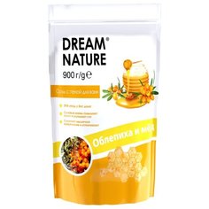 Dream Nature Соль с пеной для ванн Облепиха и мед, 900 г