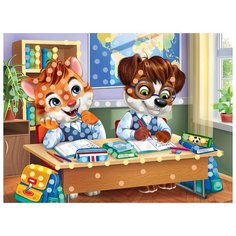 Рыжий кот Мозаика гелевая Школьные друзья (М-8344)