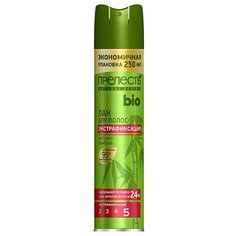 Прелесть Professional Лак для волос Bio с экстрактом бамбука, экстрасильная фиксация, 250 мл