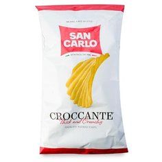 Чипсы San Carlo картофельные рифленые с морской солью, 180 г