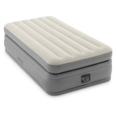 Надувная кровать Intex Prime Comfort Elevated Airbed (64162) серый/бежевый