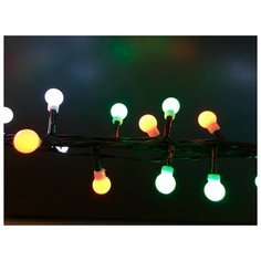 Гирлянда Luca Lighting Ягодки 390 см (84626), 48 ламп, разноцветный/зеленый провод