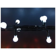 Гирлянда Luca Lighting Ягодки 390 см (84626), 48 ламп, холодный белый/зеленый провод