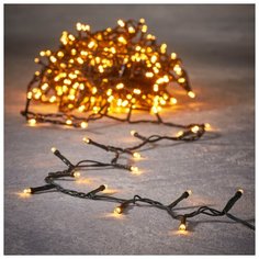 Гирлянда Luca Lighting Нить Light String 2760 см (83787), 368 ламп, теплый свет/темно-зеленый провод