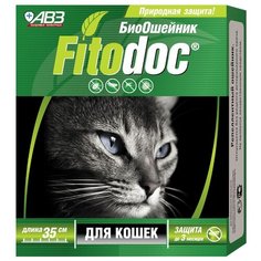 Агроветзащита ошейник от блох и клещей Fitodoc для кошек и котят, 35 см