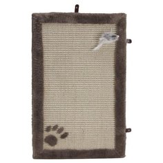 Когтеточка Beeztees коврик с мышкой 55 х 35 см бежевый